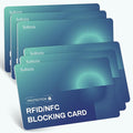 RFID Blocking Cards,Contactless NFC Debit Credit Card Passport ID Card Protector,Slim RFID Card Blocker for Wallet Safe Card Shield, Anti-Theft& Scam, Credit Card Fraud Shield-6 Pack