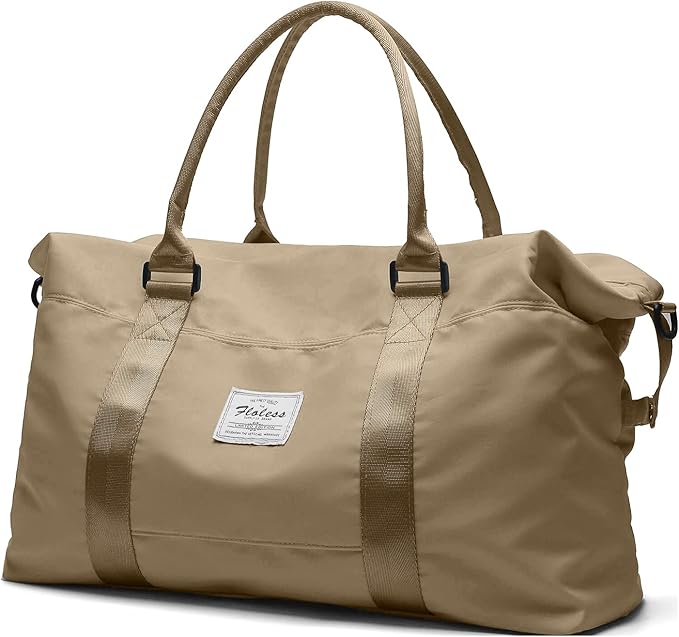 HYC00 Travel Duffel Bag,Carry-on Overnight Weekender Bags for Women,Sports Tote Gym Bag with Wet Pocket