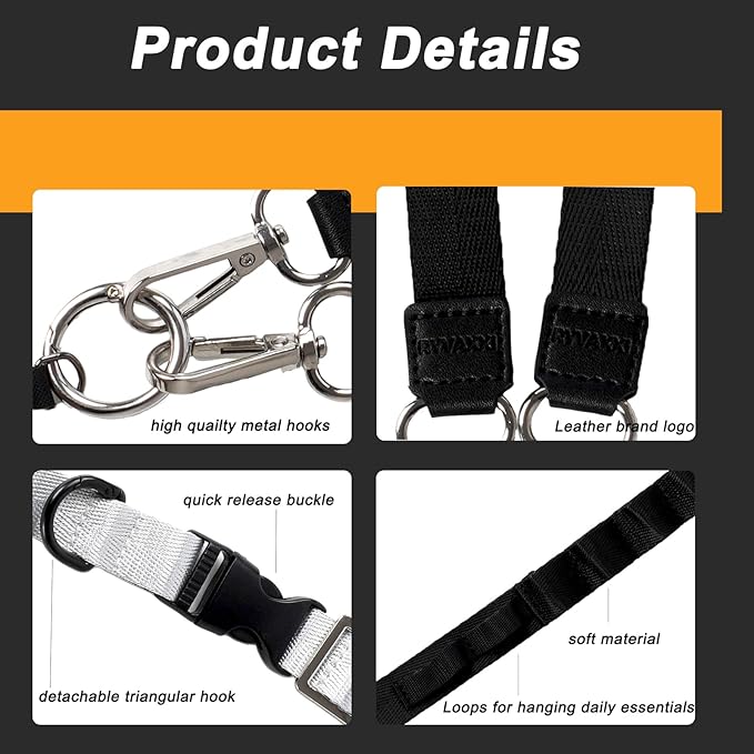 Detachable Phone Lanyard for Women Multifunctional Adjustable Phone Strap Crossbody Anti Theft with Tether Tabs for Cell Phone, ID Badge, Camera, Travel Essentials - Grey
