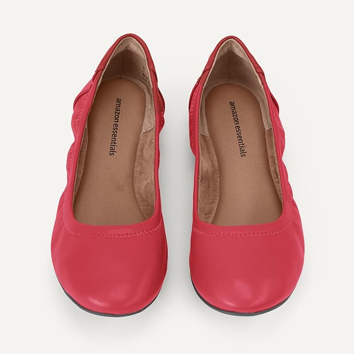 Amazon Essentials Women's Belice Comfortable Slip-On Ballet Flats Shoes