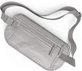 VENTURE 4TH Money Belt for Travel – Hidden Under-Clothes RFID Blocking Passport Holder & Slim Travel Wallet Pouch for Men & Women to Protect Cash, Cards & Documents (Sleek Silver)