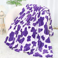 Purple Throw Blankets for Women, Lightweight Soft Warm Fuzzy Lavender Fleece Throws for Bed Couch Room Decor, Cozy Purple Gifts for Girls Women 50x60 inches