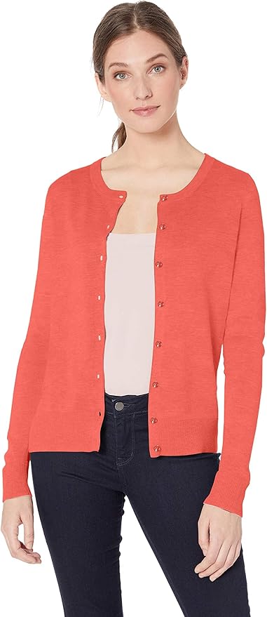 Amazon Essentials Women's Lightweight Crewneck Cardigan Sweater (Available in Plus Size)