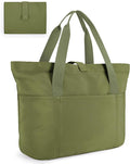 BAGSMART Tote Bag for Women, Foldable Tote Bag With Zipper Travel Large Shoulder Bag Handbag for Work