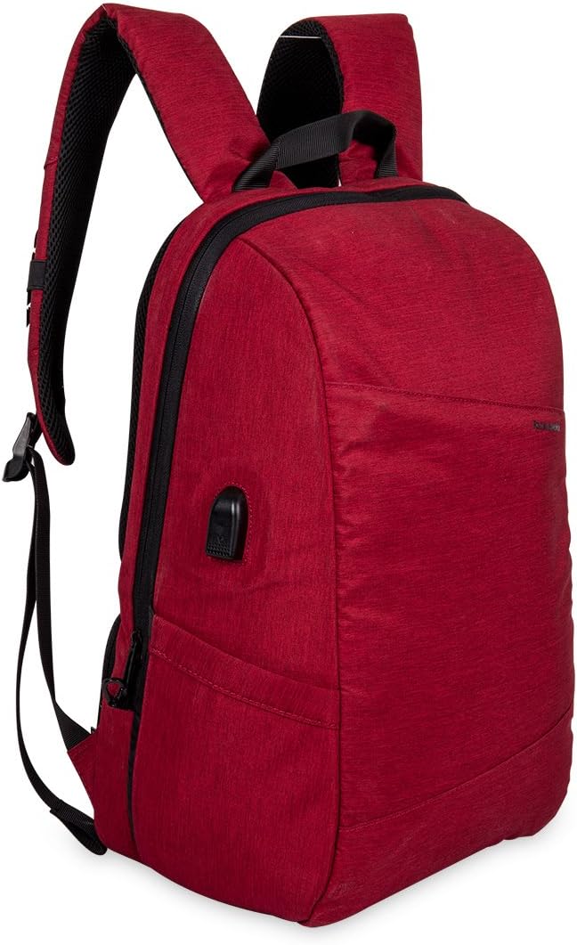 Rocktraveler RTL17RD Leisure Anti-theft Backpack Lap Top Bag, Red