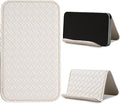 QIELIZI Airplane Travel Essentials for Flying Flex Flap Cell Phone Holder & Flexible Tablet Stand for Desk, Bed, Treadmill, Home & in-Flight Airplane Travel Accessories(1-Woven White)