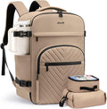 LOVEVOOK 40L Travel Backpack for Women Men, TSA Personal Item Travel Bag Fits 17.3inch Laptop, Waterproof Airline Approved Carry On Luggage With 2 Cubes for Weekender Hiking Business, Khaki