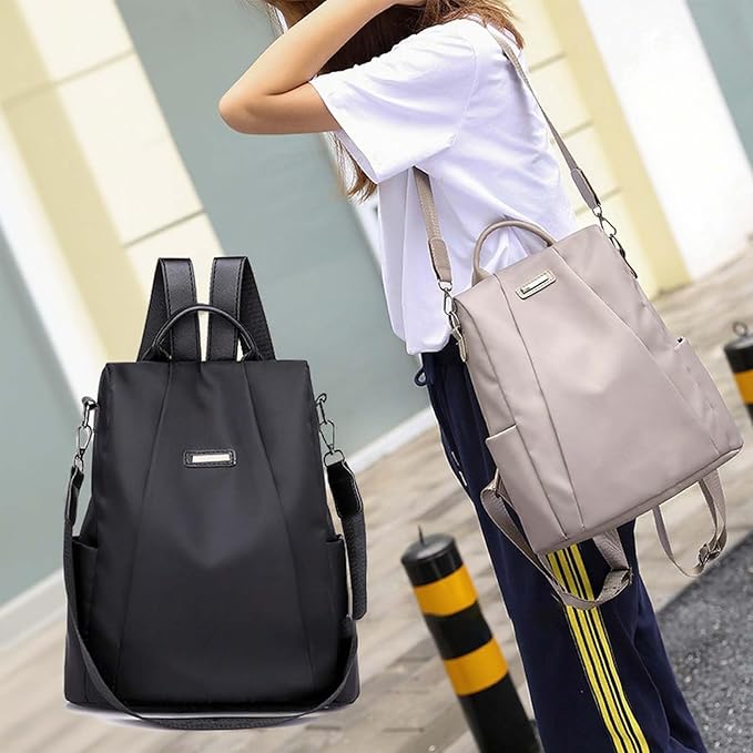 Women Backpacks Anti-Theft Ladies Backpack Purse, Women's Fashion Backpack Shoulder Bag with Replaceable Strap (Casual, Black)