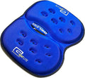 G Seat LITE Travel Gel Foam Cushion | Back Pain, Sciatica, Pressure Relief | Relieves Tailbone Discomfort, Promote Healthy Posture | Ergonomic Comfort | Car, Commute, Airplane and Travel - Blue