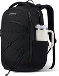 LOVEVOOK Everyday Laptop Backpack for Women & Men With Giant Tumbler Holder,18 Inch Classic Travel Work College Teacher Carry on Backpack Purse,Waterproof Computer laptop Bag Hiking Backpack,Black