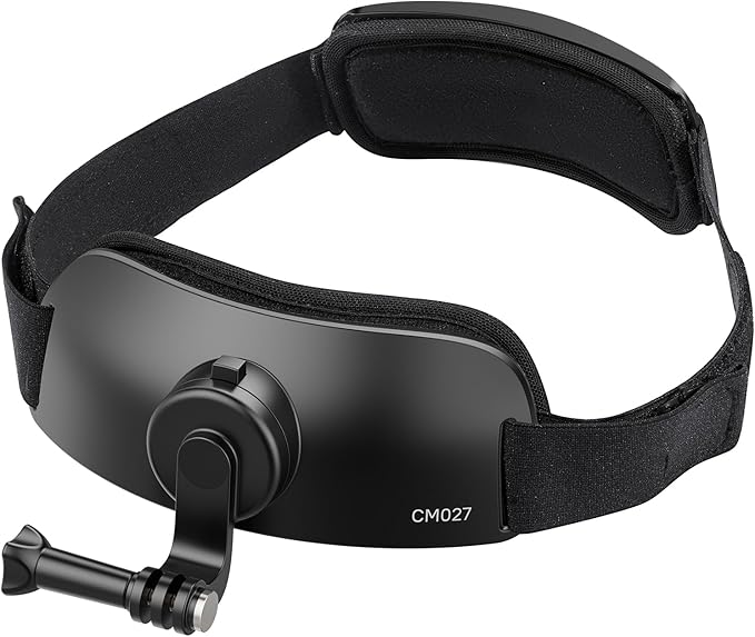 ULANZI CM27 2 in 1 Head Strap Mount for Action Camera - Quick Release Head Mount Set Support Vertical Shots Vlog Video Accessories for Action Camera, Compatible with GoPro Hero 13, 12, 11, 10, 9, 8