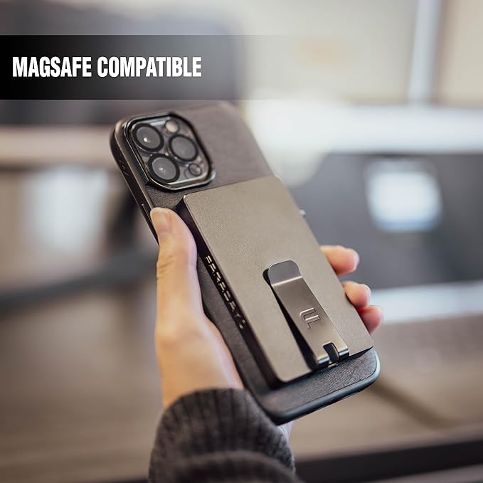 Faraday Wallet - RFID Blocking | Aluminum Credit Card Holder | Slim Minimalist Wallet | Locking Button Release | MagSafe Compatible | Money Clip