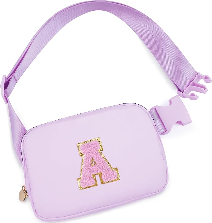 Uygafly Gifts for Teen Girls Kids,Teacher Appreciation Gifts,Gifts for Women,Thank You Gifts Ideas,Fanny Pack Crossbody Bag Cute Stuff | Lavender,A