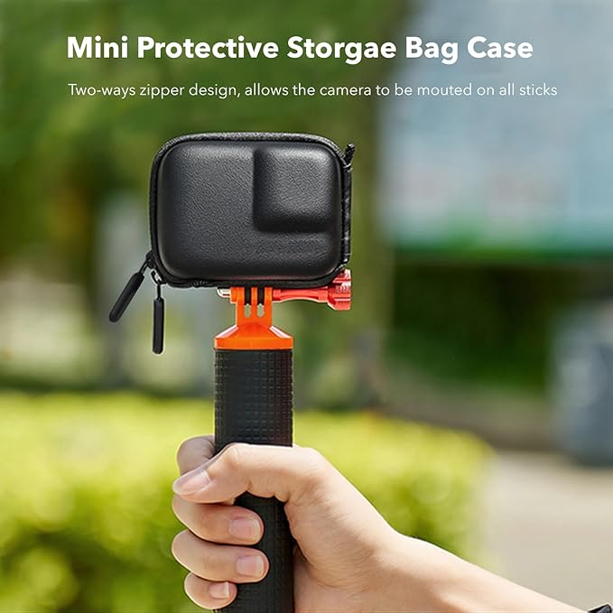 for Insta 360 Ace Pro 2 Accessories, PU Portable Mini Carrying Bag Case, Lens Screen Protectors (6 Pack) Compatible with Insta360 Ace Pro 2, Rubber Lens Cap Cover for Insta 360 Action Camera