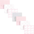 Hudson Baby Unisex Baby Cotton Flannel Receiving Blankets Bundle, Girl Elephant, One Size