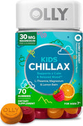 OLLY Kids Chillax Gummy, for a Calm and Relaxed Mood*, Magnesium, L-Theanine, Lemon Balm Extract, Chewable Supplement, Sherbet Flavored, 35 Day Supply - 70 Count (Packaging May Vary)