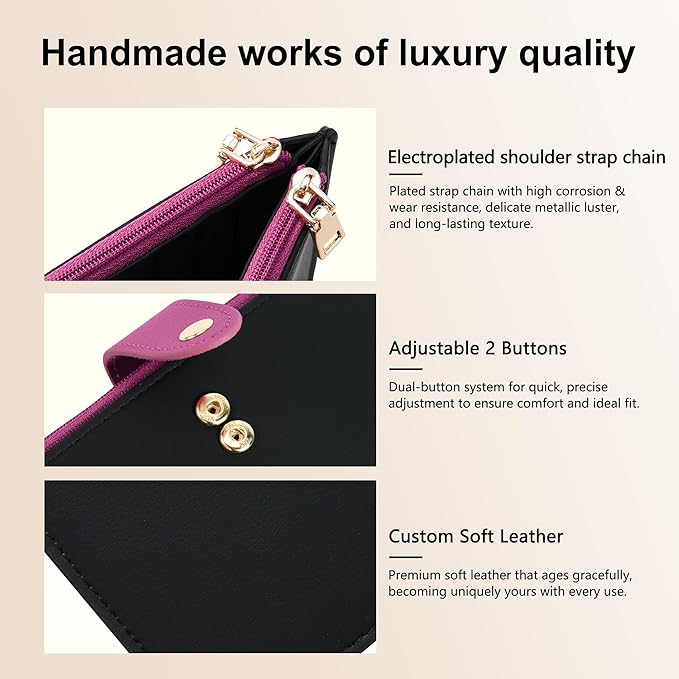 Travelambo Leather Wallets for Women Slim RFID Blocking Bifold Credit Card Holder Wallet