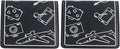 2Pcs Foldable Phone Holder, Portable Flexible Mobile Device Holder, Multi Angle Viewing Tablet Stand with Airplane Compatibility, Ideal for Bedroom, Kitchen, Office, Travel &