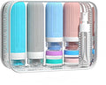 Vitog 16 Pack Travel Bottles Set, TSA Approved Silicone Toiletry Containers for Shampoo & Conditioner, Leak Proof Refillable Traveling Size Liquid Containers, Travel Essentials Toiletry Bottles
