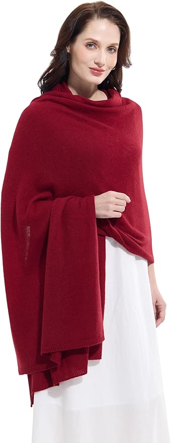 Soft Cashmere Blend Wrap Chic Scarf Stole for Women Wayfarer Travel Extra Large 87"x28"