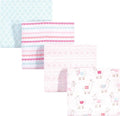 Hudson Baby Unisex Baby Cotton Flannel Receiving Blankets, Llama, One Size