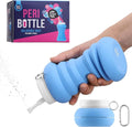 Cynpel Foldable Peri Bottle - Compact Leak-Proof Portable Travel Bidet Sprayer - Ideal for Postpartum Care Perineal Spray Wash & Personal Hygiene - Jet Spray Portable Bidet - Blue