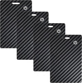 [Apple MFi Certified] 4 Pack Wallet Tracker Card with Apple Find My (iOS Only) Rechargeable Air Tracker Tags Bluetooth Wallet Finder IP68 Waterproof GPS Tracker Item Finder for Keys, Bags, Passport