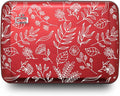 ÖGON -DESIGNS- Aluminum card holder with metal lock, RFID protection against fraud and demagnetization, compact wallet, Smart Case OSLO model
