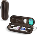 ProCase Electric Toothbrush Travel Case for Oral-B 1000/1500/5000/6000/7000/7500/9600 & iO 7/8/9/10, Philips Sonicare 1100/4100/5100/5300/6100, Water-Resistant Hard Case -L,Chocolate