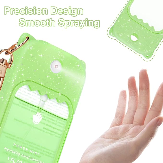 Hand Sanitizer Spray Case for Touchland Silicone Touchland Case Keychain Cute Hand Sanitizer Holder Keychain Compatible with Touch land Power Mist Gentle/Glow Mist