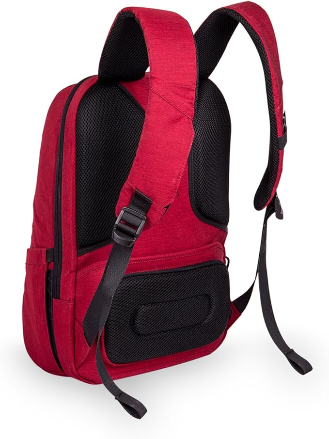 Rocktraveler RTL17RD Leisure Anti-theft Backpack Lap Top Bag, Red