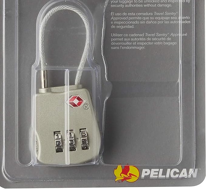 Pelican 1500-518-000 1506 TSA Lock, Gray (Pack of 3)