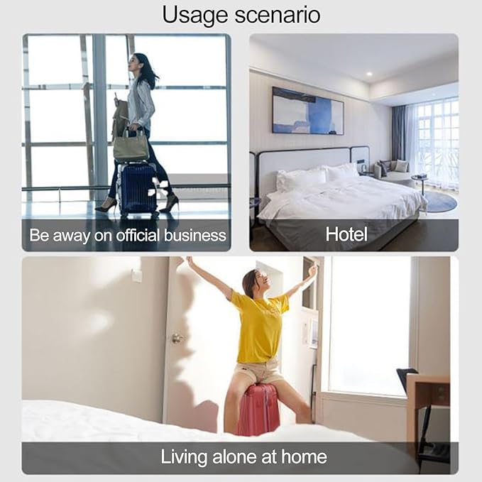 Portable Door Lock Upgraded,Heavy Duty Adjustable Portable Door Lock for Travel,Portable Security Door Locks Devices for Home,Hotel,Dorm,Additional Security and