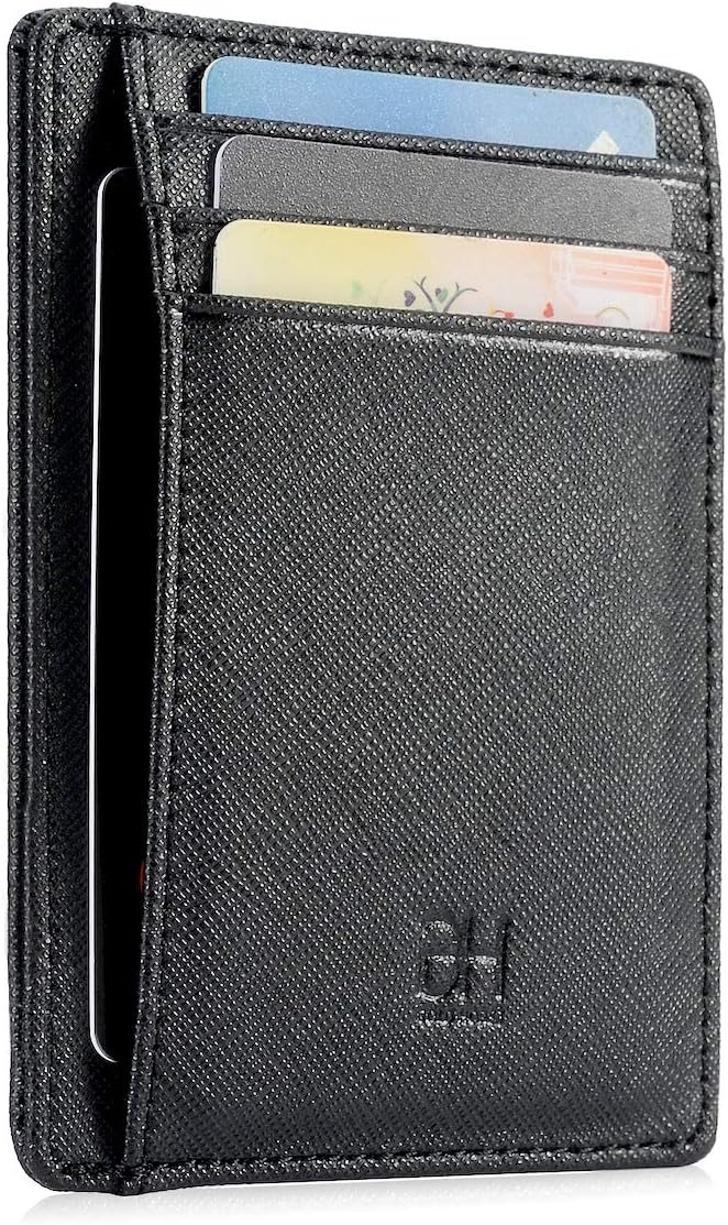 GH GOLD HORSE Slim RFID Blocking Card Holder Minimalist Leather Front Pocket Wallet for Women | Slim, RFID Blocking, Minimalist, Front Pocket