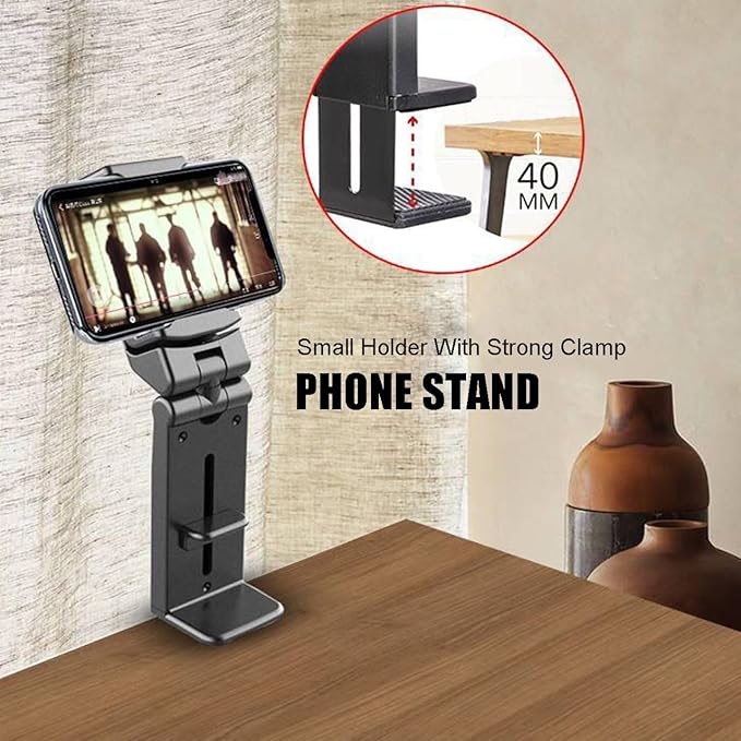 Phone Holder,Airplane Travel Essentials,Car Phone Mount,Cell Phone Stand for Desk Shower Bike Bed Luggage,Universal Mini Travel Accessories for iPhone 16 15 14 13 12 11 Pro Max Samsung