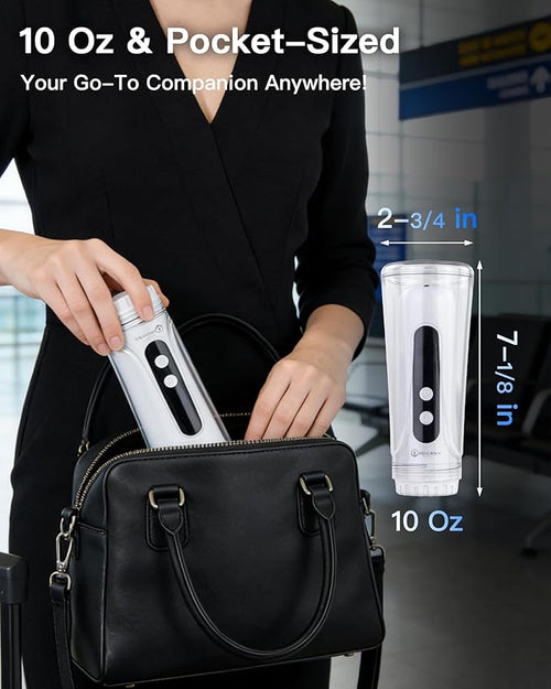 2026 Upgraded Portable Bidet for Travel – High-Pressure Electric Handheld Sprayer, 380ml, Rechargeable 800mAh Battery-Powered, for Women, Men & Babies