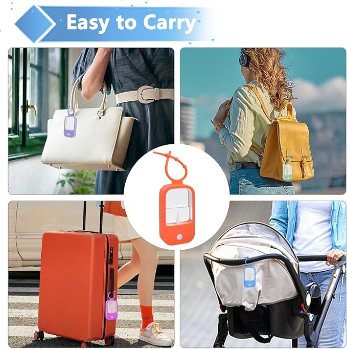 Silicone Case Compatible with Touchland Hand Sanitizer Spray (Fit for 1 FL OZ) Hand Sanitizer Holder Protective Case