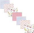 Hudson Baby Unisex Baby Cotton Flannel Receiving Blankets Bundle, Soft Painted Floral, One Size