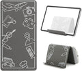 Airplane Phone Holder, Flexible Tablet Holder Plane Travel Essentials, Flex Flap Phone Stand for Flying Desk Treadmill Hotel Smartphone Mobile Devices (Grey)