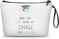 Graduation Gift for College 2026, Inspirational Graduate Present for Her, Masters Degree, Phd, Nursing & Nurse, Funny Makeup Bag for Women, Friend, Daughter, Sister