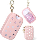 Palksky Hand Sanitizer Spray Case for Touchland,Hand Sanitizer Case with Keychain Holder for Power Mist and Glow Mist1 fl OZ Travel Size(Pink),Not Include Spray