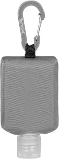 Hand Sanitizer Bottle Case Holder, Travel Size Empty Bottle Refillable Containers for Soap, Lotion, and Liquids - 60ML/2 oz Flip Cap Reusable Bottles with Carabiner Carriers