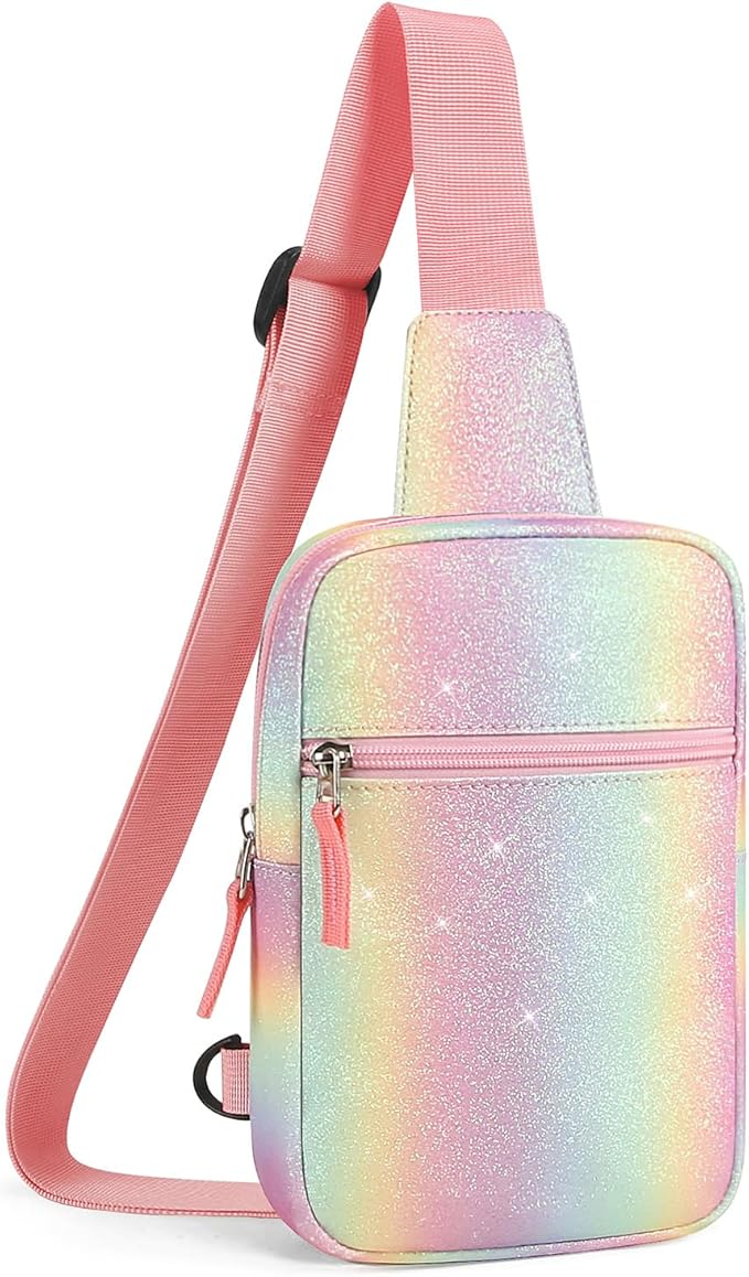 Mothers Day Gifts for Daughter, Birthday Graduation Gifts for 8 9 10 11 12 Year Old Teens Girls Her,Fanny Pack Sling Crossbody Bag Belt Bags Purse, Preppy Teen Girl Gift Trendy Stuff Travel Essentials