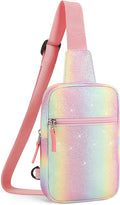 Mothers Day Gifts for Daughter, Birthday Graduation Gifts for 8 9 10 11 12 Year Old Teens Girls Her,Fanny Pack Sling Crossbody Bag Belt Bags Purse, Preppy Teen Girl Gift Trendy Stuff Travel Essentials