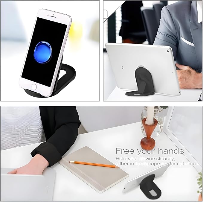 Cell Phone Stand 6Pack, Foldable Portable Desktop Cell Phone Holder, Adjustable Universal Multi-Angle Cradle Stands for iPhone 15 14 13 12 11 Pro Xs Max Xr X 8 Plus Samsung Galaxy Tablet Smart Phones