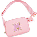 Uygafly Dance Recital Gifts - Dance Bag for Teens & Kids - Belt Bag Crossbody Bags - Small Waist Packs - Fanny Pack Birthday Gifts | Peach