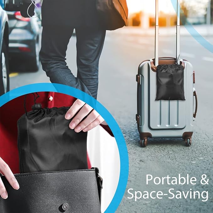 Airplane Footrest Made with Premium Memory Foam - Airplane Travel Foot Hammock, No Clashing Foot Hammock & Portable Plane Leg Rest, Provides Relaxation and Comfortable for Long Flight