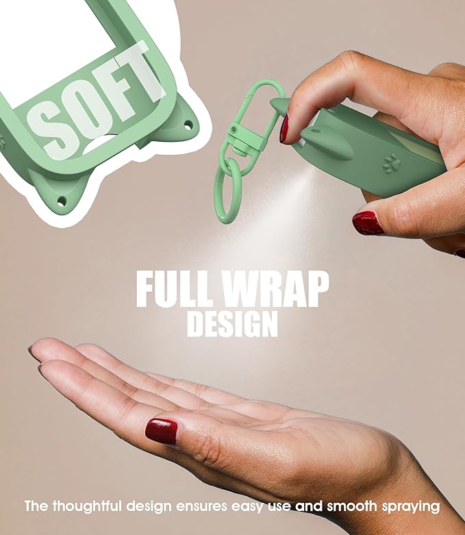 Sonnorel Silicone Case Compatible with Touchland Hand Sanitizer Spray (Fit for 1 FL OZ/30 mL Ver), Portable keychain