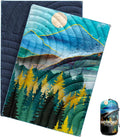 Camping Blanket,Puffy Blanket Lightweight Packable Camping Blanket Outdoor Blanket for Camping,Traveling, Stadium, Hiking, Picnics
