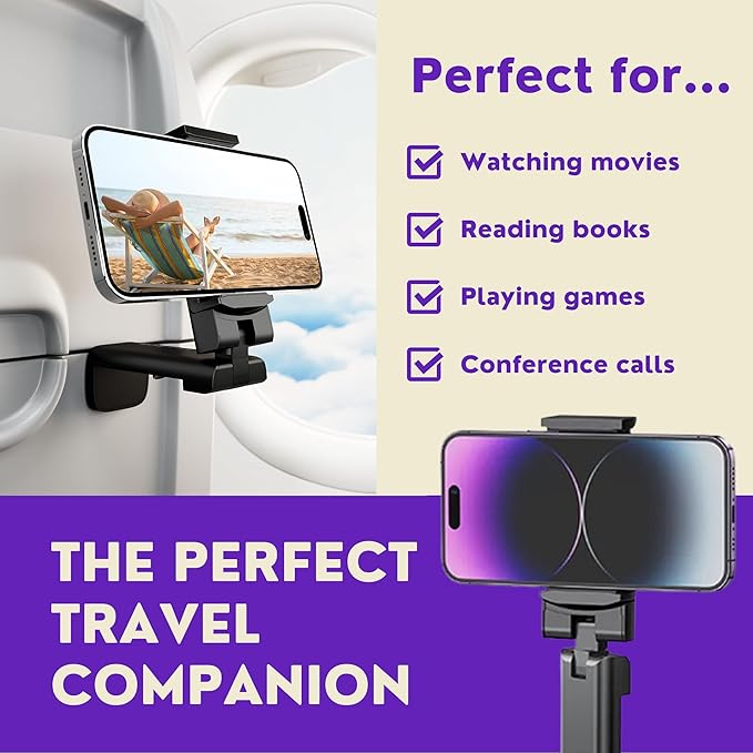 Phone Loops Universal Hands-Free Phone Holder, 360 Rotation, Compact & Travel-Friendly, Suitable for Smartphones